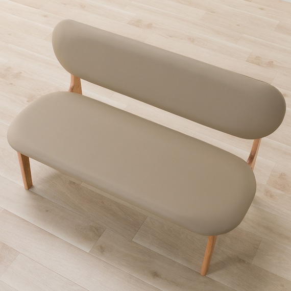 2人掛けダイニングチェア(RX001 NA/BE) 9枚目画像