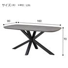 ダイニングテーブル(SH101 160 GY/BK) 10枚目画像