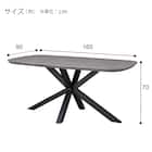 ダイニングテーブル(SH101 160 GY/BK) 10枚目画像