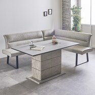 セラミック天板テーブル 収納付き (幅140cm)