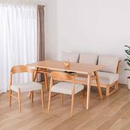 ダイニング4点セット(DTコルテ150/DCコルテ/LDソファ kiwana)【島忠ホームズ商品】
