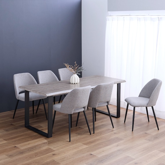 ダイニング7点セット (GNS 幅180cm GG / LTL LGY4P2P) 1枚目画像