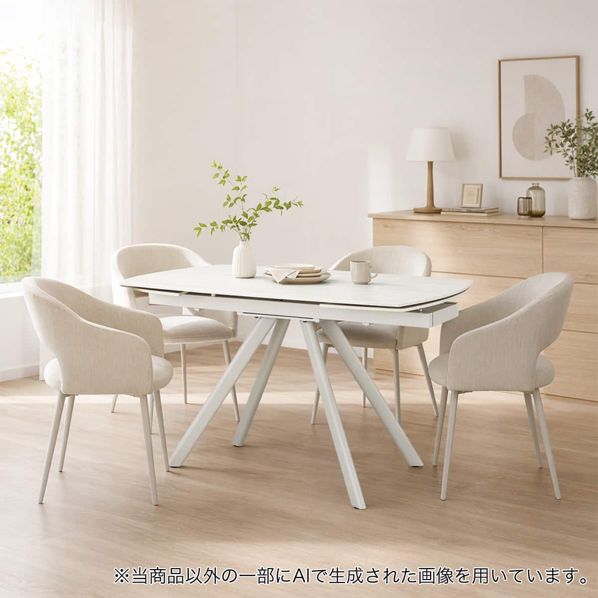 ハイタイプ】伸長式セラミックダイニングテーブル 高さ75cm (TRQ01H