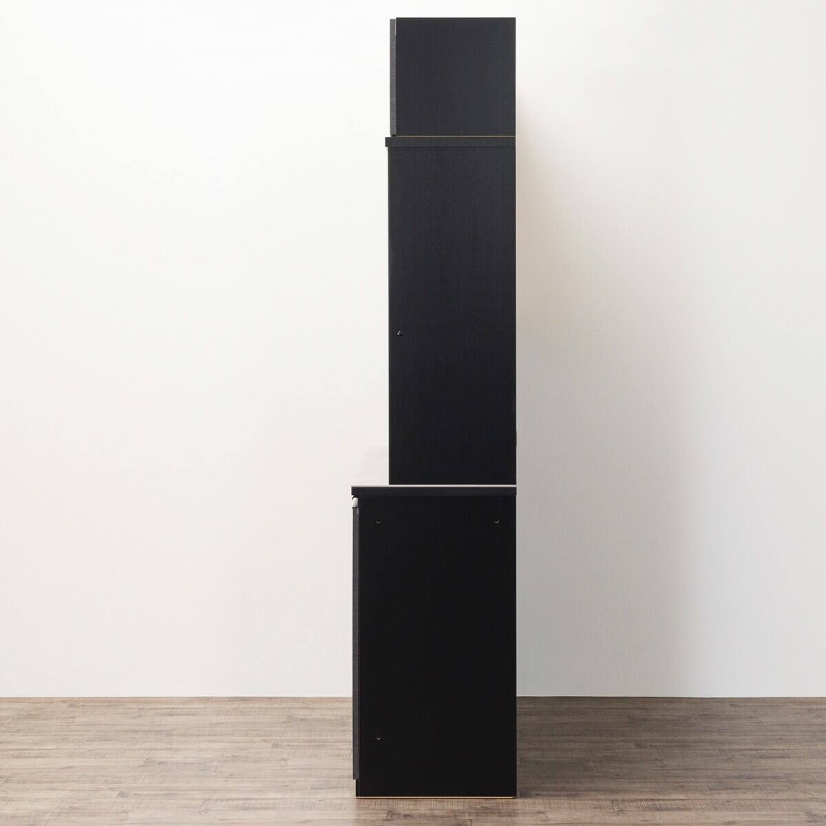 キッチンボード(上置き付き セラミック天板リガーレ140KB BK/BE