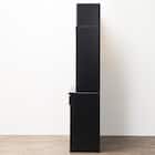 キッチンボード(上置き・ダストワゴン付き セラミック天板リガーレ120KB BK/BK) 20枚目画像