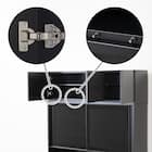 キッチンボード(上置き・ダストワゴン付き セラミック天板リガーレ120KB BK/BK) 24枚目画像