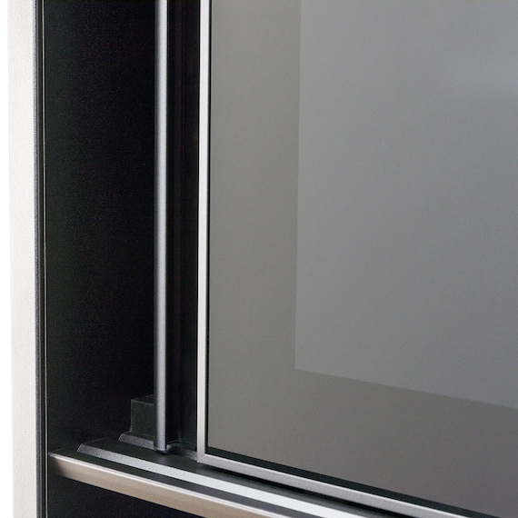 キッチンボード(上置き・ダストワゴン付き セラミック天板リガーレ120KB BK/BK) 28枚目画像