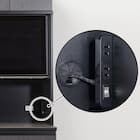 キッチンボード(上置き・ダストワゴン付き セラミック天板リガーレ120KB BK/BK) 30枚目画像