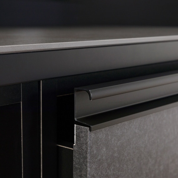 キッチンボード(上置き・ダストワゴン付き セラミック天板リガーレ120KB BK/BK) 31枚目画像