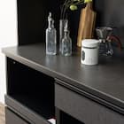 キッチンボード(上置き・ダストワゴン付き セラミック天板リガーレ120KB BK/BK) 32枚目画像