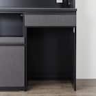 キッチンボード(上置き・ダストワゴン付き セラミック天板リガーレ120KB BK/BK) 36枚目画像