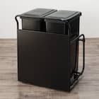 キッチンボード(上置き・ダストワゴン付き セラミック天板リガーレ120KB BK/BK) 38枚目画像