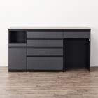 キッチンカウンター(ダストワゴン付き セラミック天板リガーレ180CT BK/BE) 14枚目画像