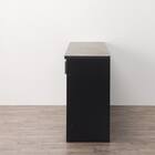 キッチンカウンター(ダストワゴン付き セラミック天板リガーレ180CT BK/BE) 15枚目画像