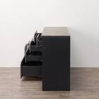 キッチンカウンター(ダストワゴン付き セラミック天板リガーレ180CT BK/BE) 16枚目画像