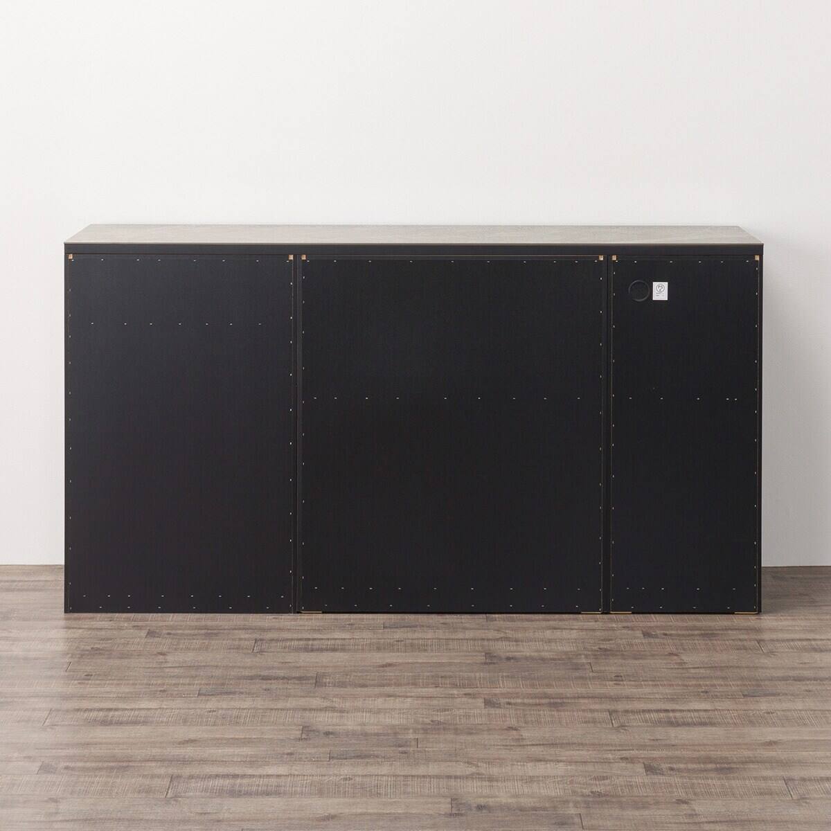 キッチンカウンター(ダストワゴン付き セラミック天板リガーレ180CT BK