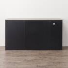 キッチンカウンター(ダストワゴン付き セラミック天板リガーレ180CT BK/BE) 17枚目画像