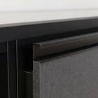 キッチンカウンター(ダストワゴン付き セラミック天板リガーレ180CT BK/BE) 20枚目画像