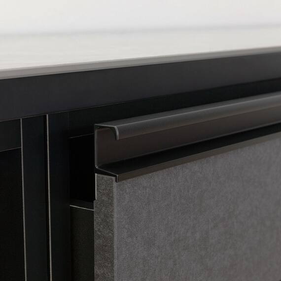 キッチンカウンター(ダストワゴン付き セラミック天板リガーレ180CT BK/BE) 20枚目画像