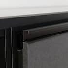キッチンカウンター(ダストワゴン付き セラミック天板リガーレ180CT BK/BE) 20枚目画像