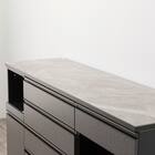 キッチンカウンター(ダストワゴン付き セラミック天板リガーレ180CT BK/BE) 22枚目画像