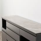 キッチンカウンター(ダストワゴン付き セラミック天板リガーレ180CT BK/BE) 22枚目画像