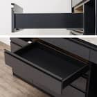 キッチンカウンター(ダストワゴン付き セラミック天板リガーレ180CT BK/BE) 24枚目画像