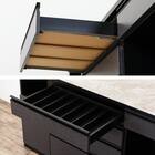 キッチンカウンター(ダストワゴン付き セラミック天板リガーレ180CT BK/BE) 25枚目画像