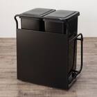 キッチンカウンター(ダストワゴン付き セラミック天板リガーレ180CT BK/BE) 31枚目画像