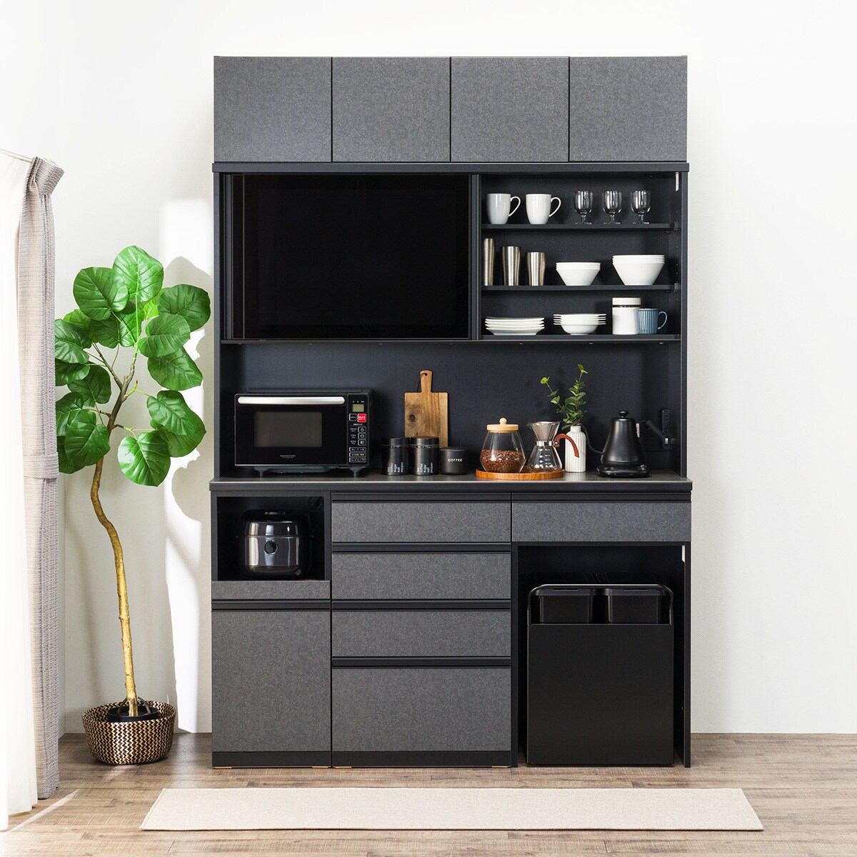 ニトリ　 キッチンボード ニトリ（NITORI） キッチンボード(ダストワゴン付き リガーレ