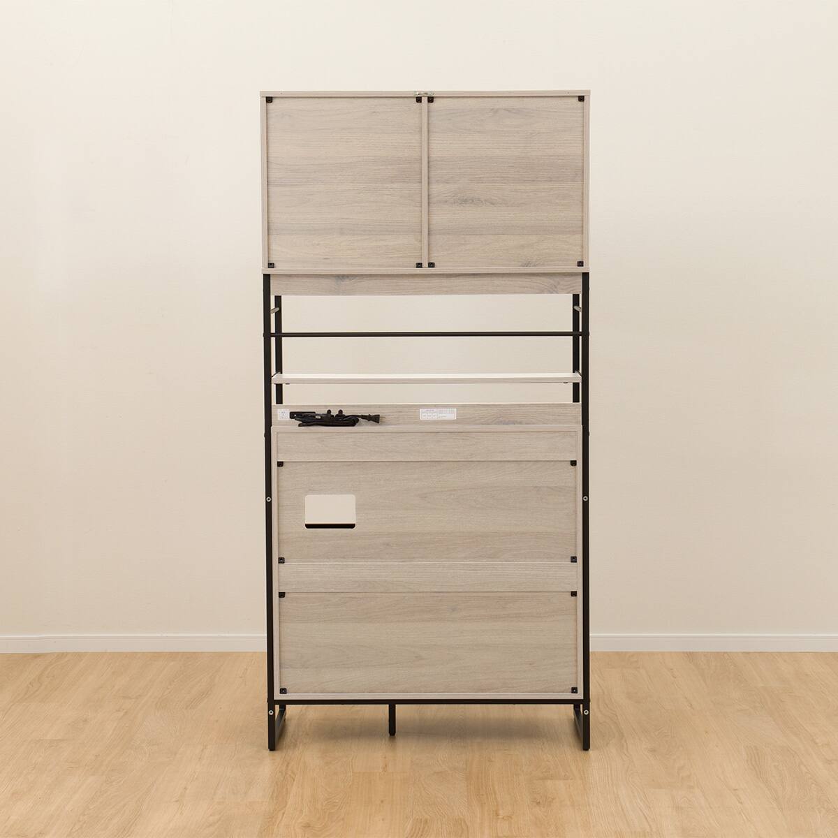 ニトリ ホワイト＆グレー キッチンボード【9650143】 ニトリ（NITORI） キッチンボード(MK401 156 GW) : ニトリ Yahoo!店