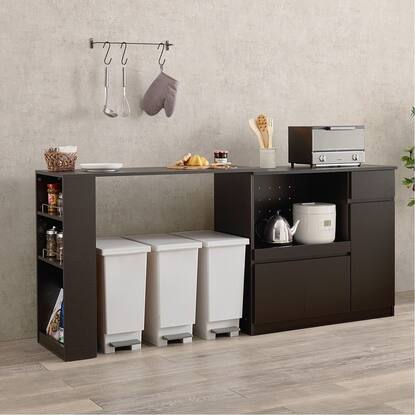 伸縮キッチンカウンター (幅104～178cm DBR)通販 | ニトリネット【公式  