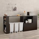 伸縮キッチンカウンター (幅104~178cm DBR) 1枚目画像