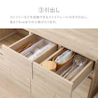 伸縮キッチンカウンター (幅133~207cm DBR) 10枚目画像