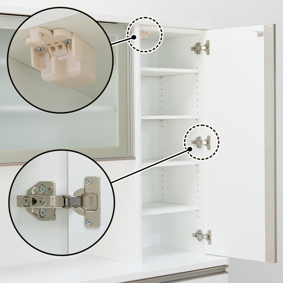 キッチンボード(リガーレ50GH-180キッチンボード CR JCO WH) 27枚目画像