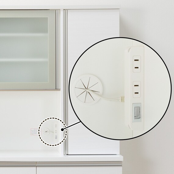 キッチンボード(リガーレ50GH-180キッチンボード CR JCO WH) 30枚目画像