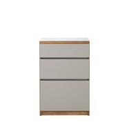 キッチン収納カウンター (幅60cm 引き出し GY)【期間限定価格:11/28~1/5まで】