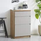 キッチン収納カウンター (幅60cm 引き出し GY) 1枚目画像