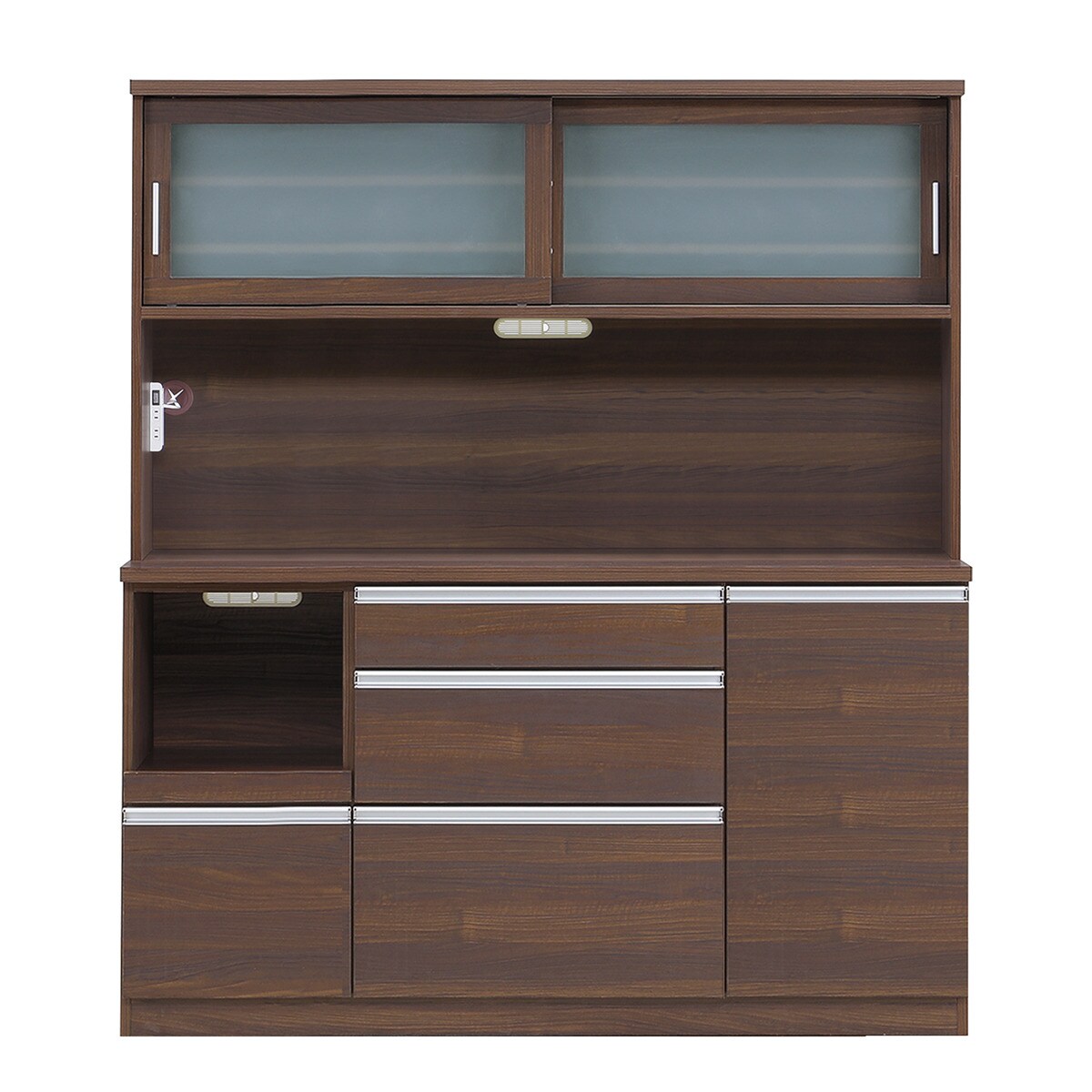 半透明ガラスのキッチンボード (幅159.5cm BR) | ニトリネット【公式