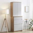 シンプルキッチンボード 60 (上扉 下引き出し GY) 1枚目画像