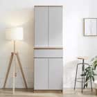 シンプルキッチンボード 60 (上扉 下扉 GY) 1枚目画像