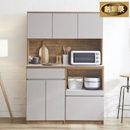 シンプルキッチンボード 120 (上オープン 下オープン+扉)【期間限定価格:11/28~1/5まで】