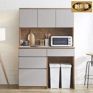 シンプルキッチンボード 120 (上オープン 下引き出し+ダスト対応)【期間限定価格:11/28~1/5まで】