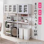 ゴミ箱上収納(94幅 BNR 大理石調ホワイト) 4枚目画像