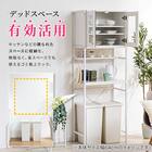 ゴミ箱上収納(94幅 BNR 大理石調ホワイト) 5枚目画像