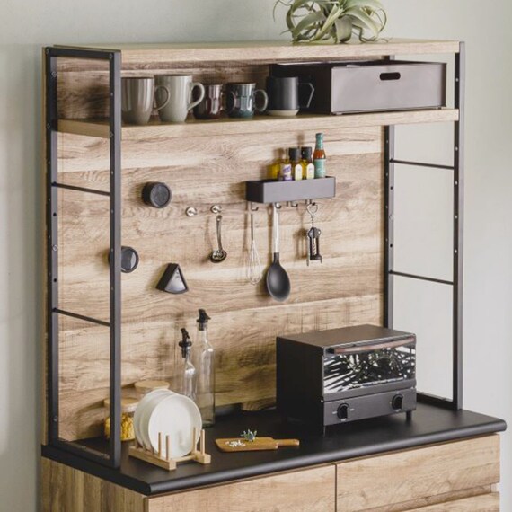 マグネットパネル付キッチンボード (引き出しタイプ 幅110cm ORK) 3枚目画像