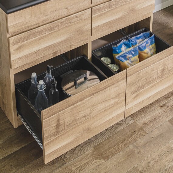 マグネットパネル付キッチンボード (引き出しタイプ 幅110cm ORK) 7枚目画像