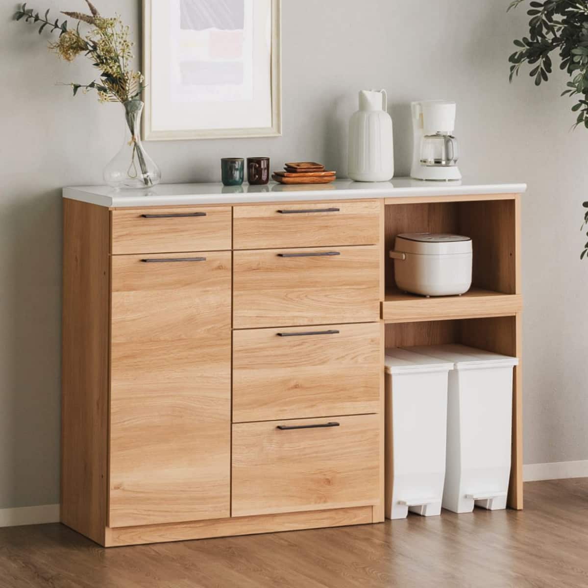 ニトリ　キッチンボード　ハイカウンター ハイカウンター (幅140cm OAK) | ニトリネット【公式】 家具
