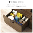 まとめて収納キッチンボード (引き出しタイプ ホワイト) 11枚目画像