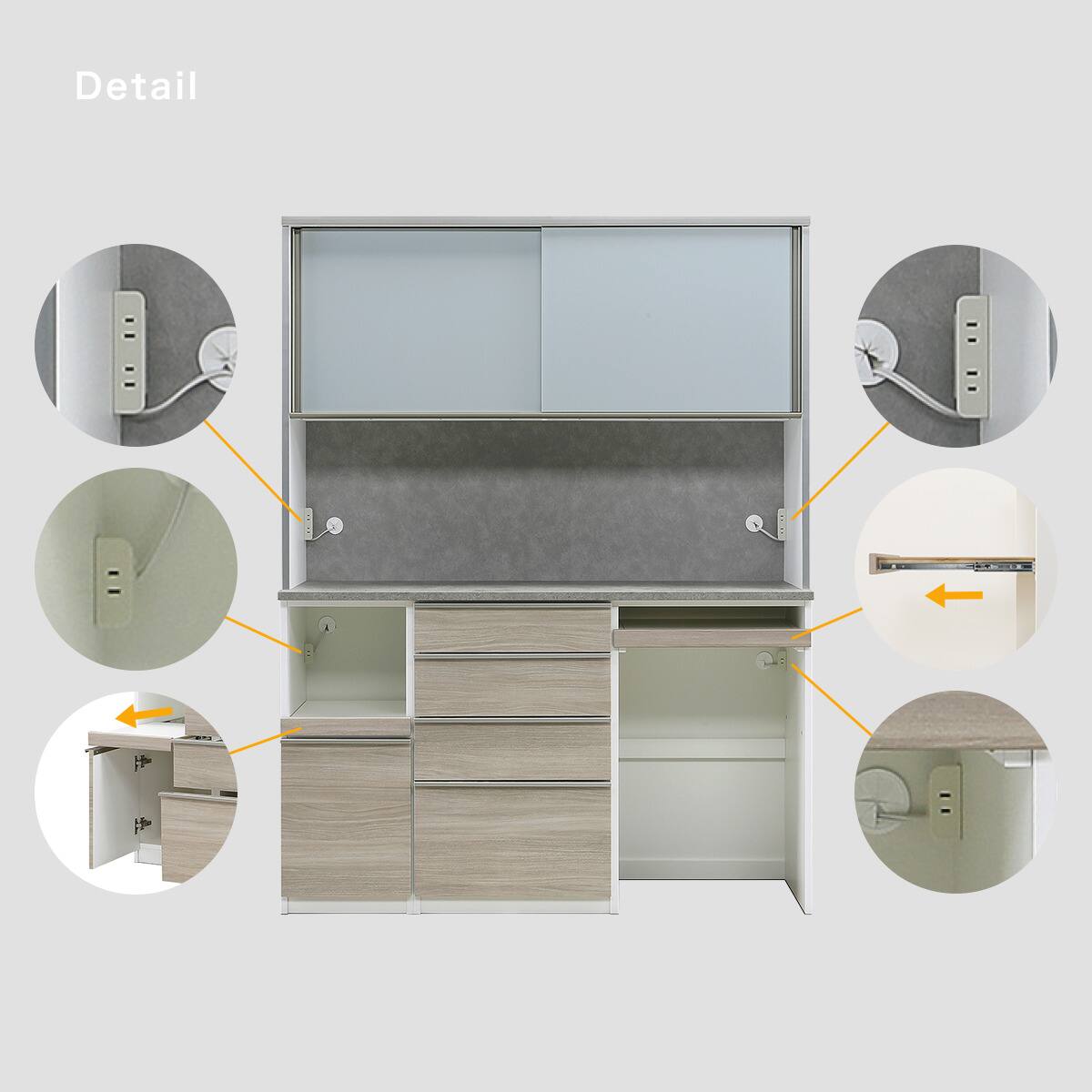専用☆ニトリ　キッチンカウンター　キッチンボード キッチンボード(MK401 156 GW) | ニトリネット【公式】 家具